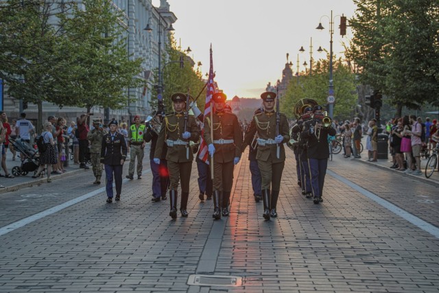 Big Red One Band Participates in Inaugural Lithuanian Military Tattoo