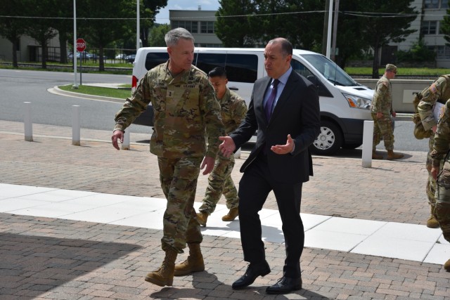 Under Secretary of the Army Honorable Gabe Camarillo visits ATEC HQ and ATC