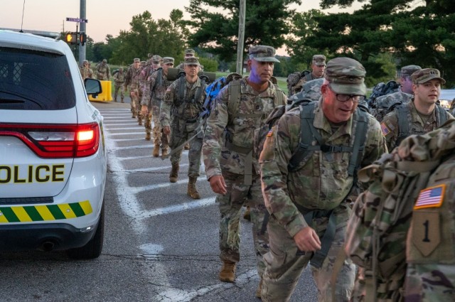 1st TSC conducts a Patriot Day road march 