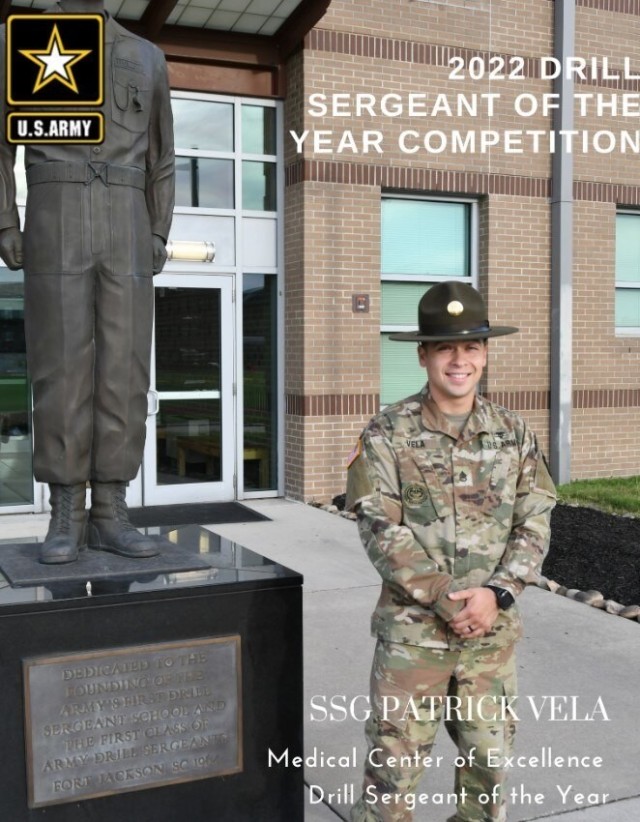 Medical Center of Excellence 2022 Drill Sergeant of the Year SSG Patrick Vela