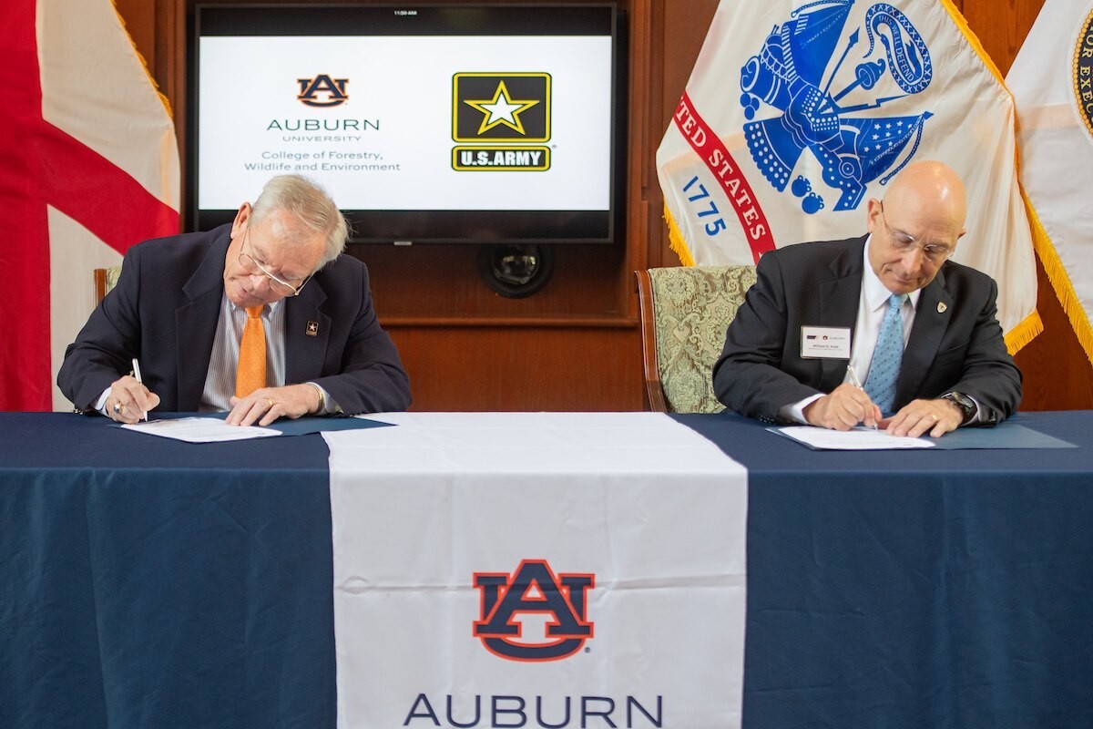 IMCOM Auburn University Sign Historic Agreement For Natural Resource 