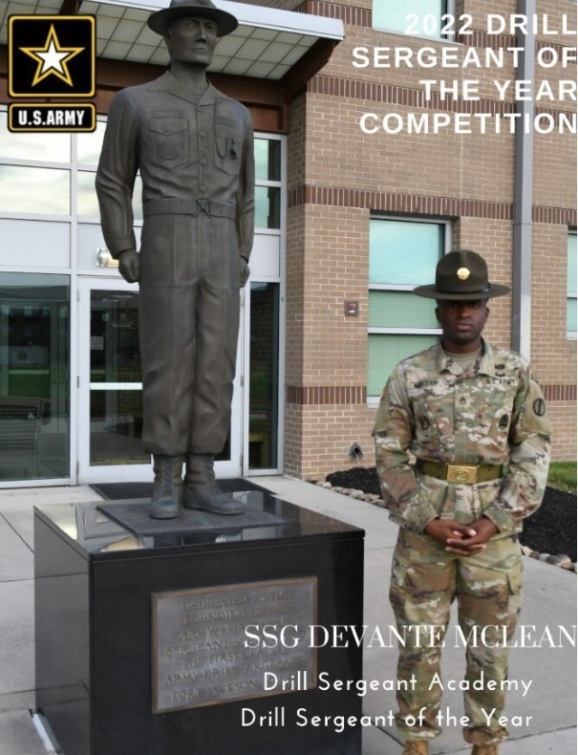 Drill Sergeant Academy 2022 Drill Sergeant of the Year SSG Devante McLean