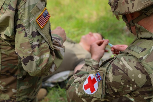 Medics Conduct Joint Multinational Ambulance Exchange Point Training During Defender 22, Poland