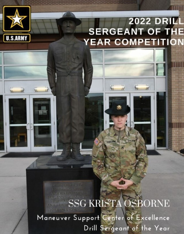 Maneuver Support Center of Excellence 2022 Drill Sergeant of the Year SSG Krista Osborne