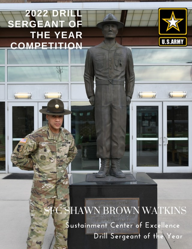 Sustainment Center of Excellence Drill Sergeant of the Year SFC Shawn Brown Watkins