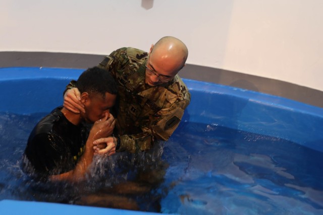 U.S. Soldiers Baptized at Local Polish Church