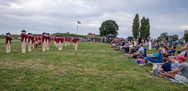 Soldiers from The United States Old Guard Fife and Drum Corps perform during Defenders’ Day, Baltimore’s oldest holiday, at Fort McHenry National Monument and Historic Shrine in Baltimore, Md., Sep. 10, 2022. 