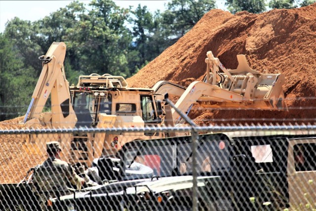 716th Engineer Company supports large troop project at Fort McCoy with fill movement