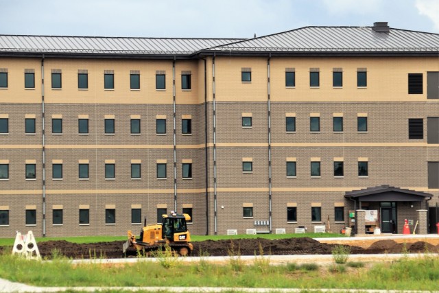 Contractor completes exterior landscaping work for Fort McCoy&#39;s FY &#39;20 barracks project