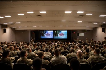 Fort Stewart leaders, led by Command Sgt. Maj. Quentin Fenderson, the 3rd Infantry Division enlisted senior leader, held a stand down day with senior NC...