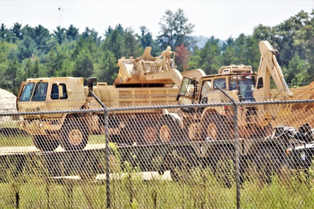 716th Engineer Company supports large troop project at Fort McCoy with fill movement