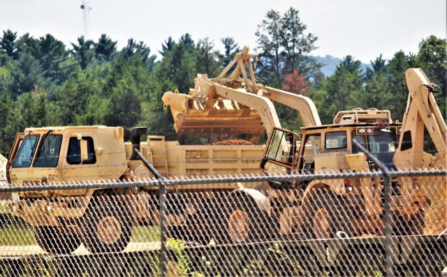 716th Engineer Company supports large troop project at Fort McCoy with fill movement