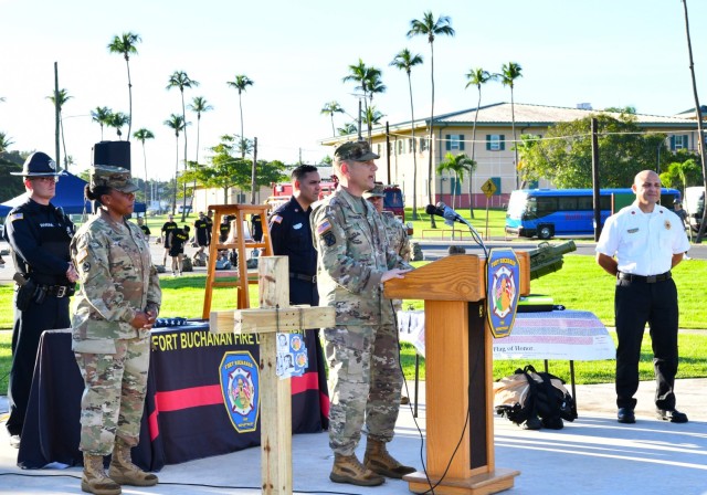 "To our heroes gone but not forgotten, let it be known they will always be with us in memory and spirit. To them and to each of you, you have earned your place among the greatest generations in the history of our Nation. We Are Fort Buchanan!"...