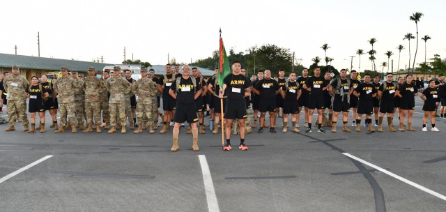 Soldiers from the 301st MP Company in the 166th RSG Brigade, participated in Fort Buchanan Garrison's tribute ceremonies and ruck march in remembrance of 9/11 conducted September 11, 2022 at the installation’s Soldier Plaza.