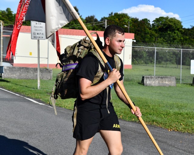 Approximately 1,500 Soldiers from the 166th RSG Brigade participated in Fort Buchanan Garrison's tribute ceremonies and ruck march in remembrance of 9/11 conducted September 11, 2022 in Fort Buchanan.