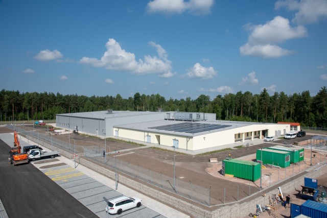 The construction site of the new Training Support Center Grafenwoehr facility June 30, 2022.