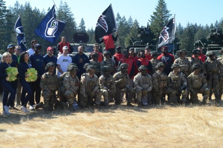 Seattle Seahawks, Atlanta Falcons at JBLM military appreciation