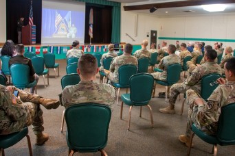 FORT HUACHUCA, Ariz. -- Soldiers, leadership, families and dignitaries from the Sierra Vista community attended a National Hispanic Heritage Month obser...