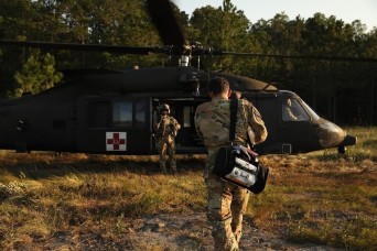 Soldiers assigned to the Forward Support Medical Platoon, Charlie Company, 2nd Battalion, 3rd General Support Aviation Battalion, 3rd Combat Aviation Br...