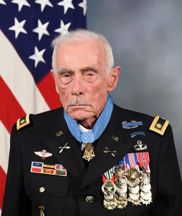 Retired Army Maj. John J. Duffy, Medal of Honor recipient.