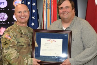 REDSTONE ARSENAL, Ala. -- Army Materiel Command recognized 11 of its own across the enterprise Sept. 22 here with the 2021 Louis Dellamonica Award for O...