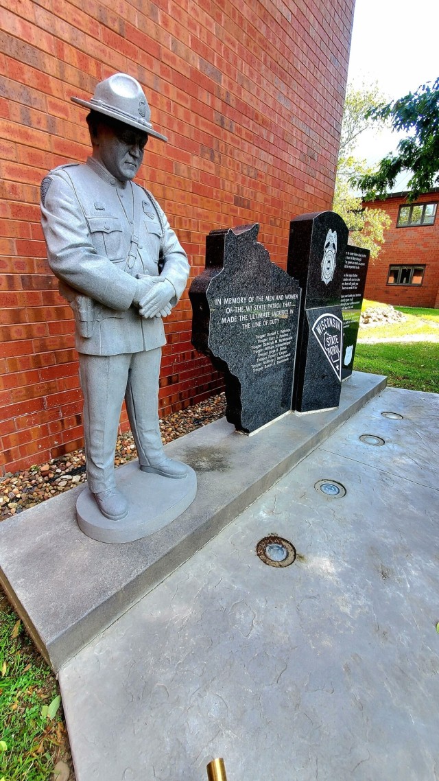 New memorial, set up at Fort McCoy, honors Wisconsin State Patrol’s fallen heroes