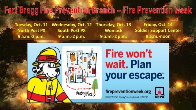 Fort Bragg fire celebrates Fire Prevention Week