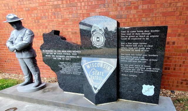 New memorial, set up at Fort McCoy, honors Wisconsin State Patrol’s fallen heroes