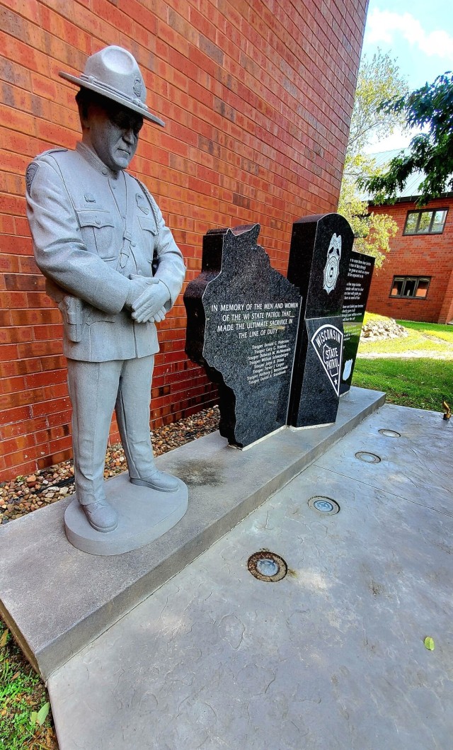 New memorial, set up at Fort McCoy, honors Wisconsin State Patrol’s fallen heroes