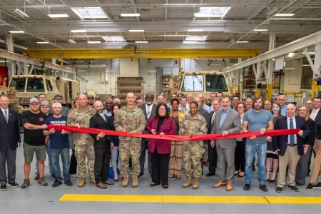 Tobyhanna Army Depot celebrated the official opening of its AN/TPQ-53 Counterfire Target Acquisition Radar line on September 22. 