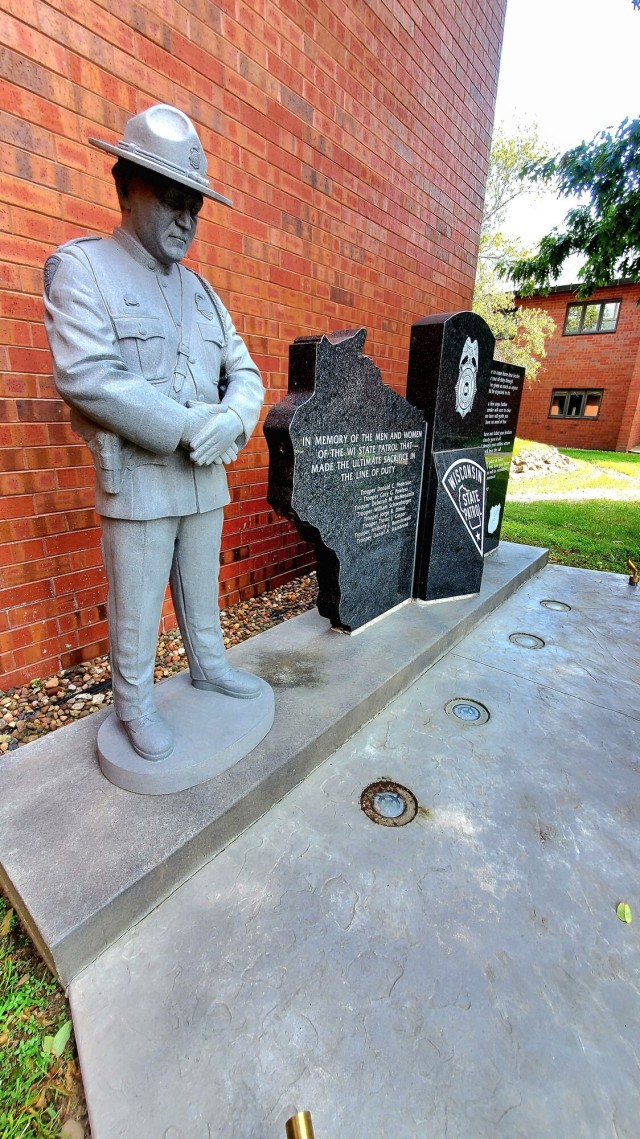 New memorial, set up at Fort McCoy, honors Wisconsin State Patrol’s fallen heroes