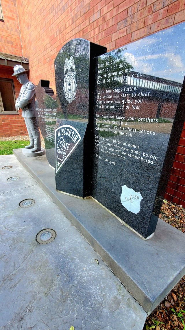 New memorial, set up at Fort McCoy, honors Wisconsin State Patrol’s fallen heroes