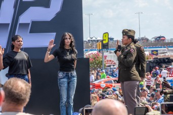 Future U.S. Army Soldiers enlist at Texas Motor Speedway, NASCAR race