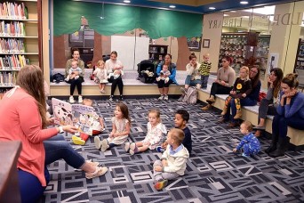 Storytimes at the Combined Arms Research Library resumed sessions on Monday evenings and Friday mornings throughout October. The storytimes, conducted i...