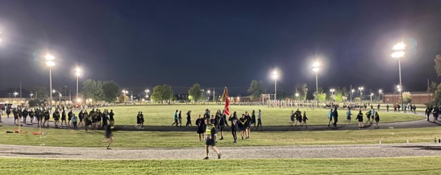 Hundreds show up at Fort Knox trail, track to accomplish 7,816+ mile walk