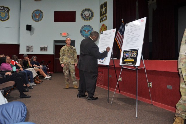 WSMR Garrison leadership takes the pledge to uphold the IMCOM Service Culture Campaign