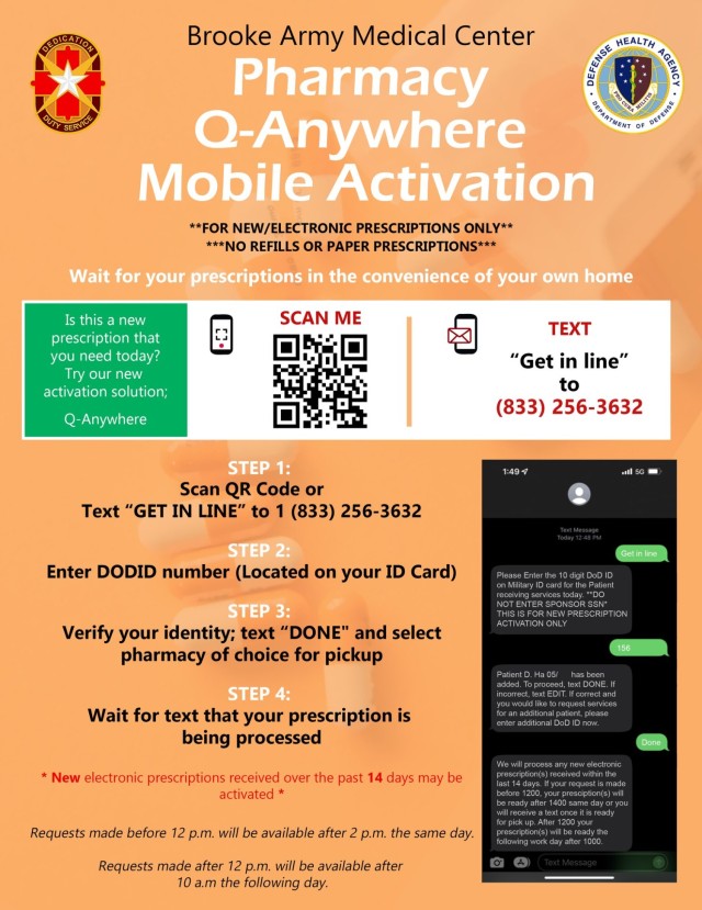 BAMC launches new texting option for prescription activation