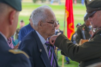 The 3rd Infantry Division presented a Silver Star Medal to Staff Sgt. Harold A. Nelson, an infantryman and Dogface Soldier, for his service in World War...