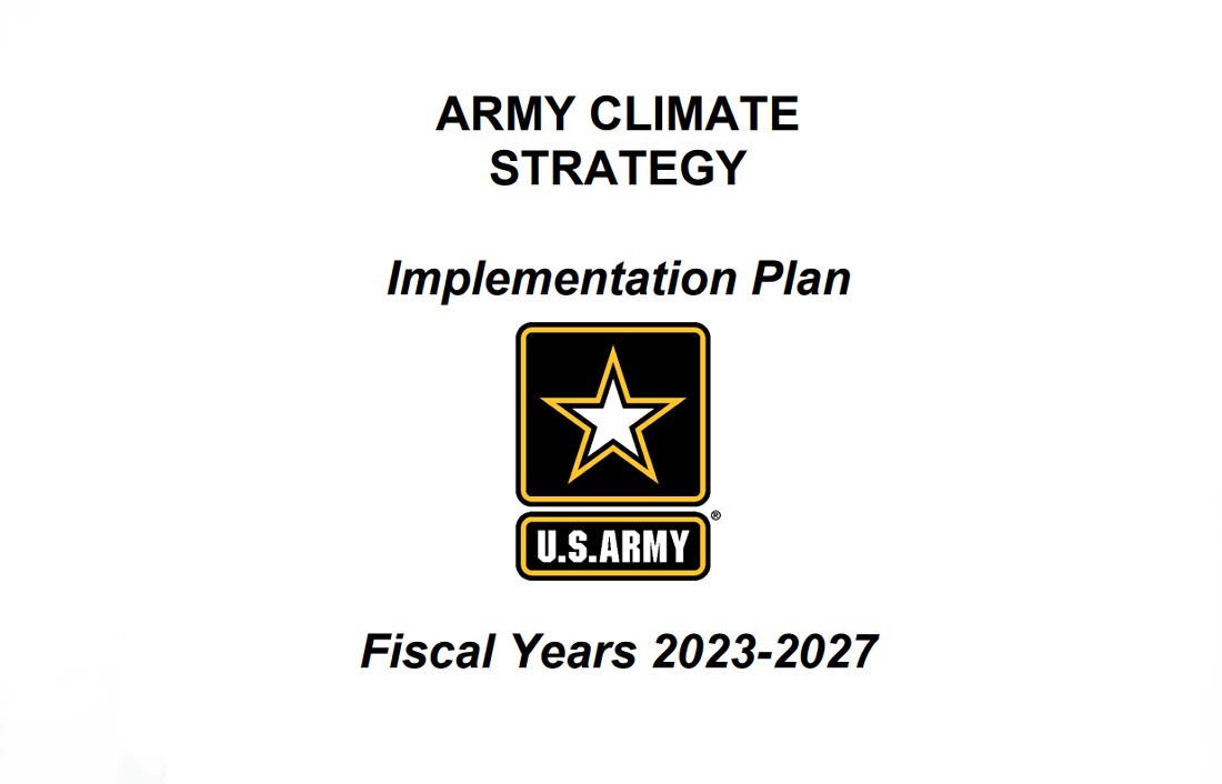 The U.S. Army Released Its Climate Strategy Implementation Plan To ...