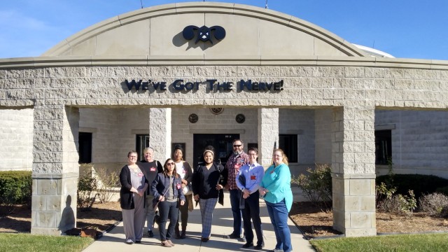 Members of Fort Leonard Wood&#39;s Junior Executive Development Initiative program tour the Chemical Defense Training Facility while learning about Fort Leonard Wood&#39;s role in Army training and what they have to offer.