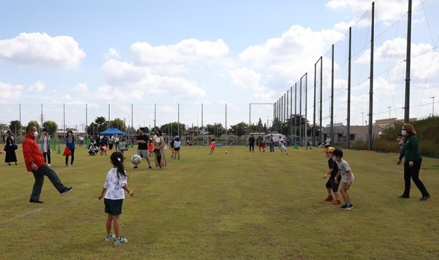 青少年のスポーツイベントを兼ねた相模倉庫新共同運動場オープン