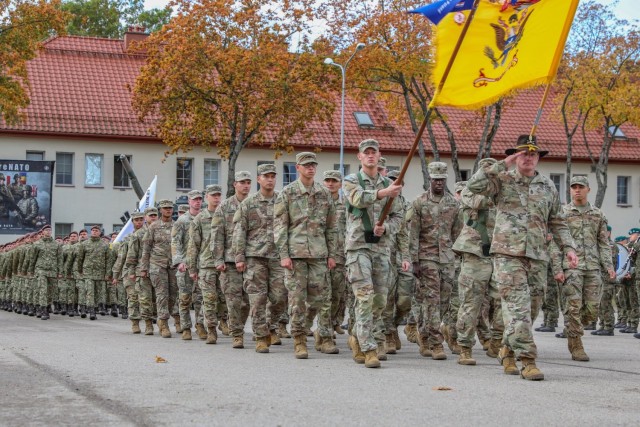 Warhorse Battalion take over Battlegroup Poland