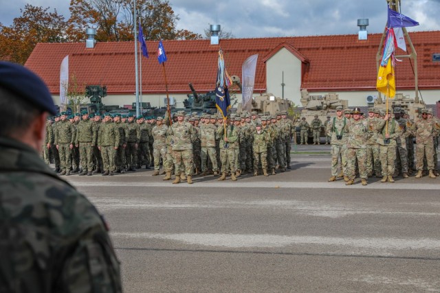 Warhorse Battalion take over Battlegroup Poland