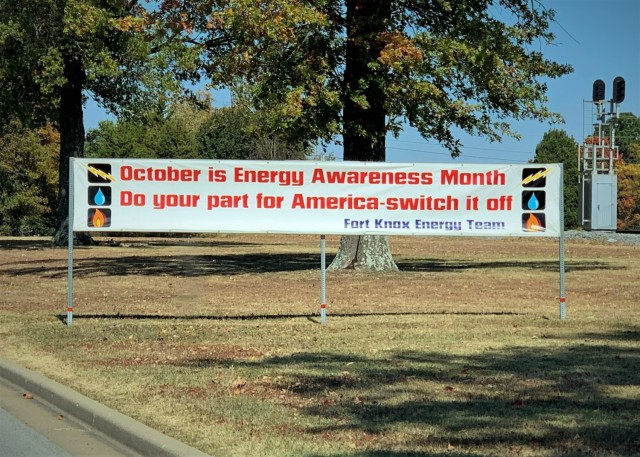 The Fort Knox Energy team is asking residents to do their part this Energy Awareness Month, and help end energy waste by 'switching it off.'