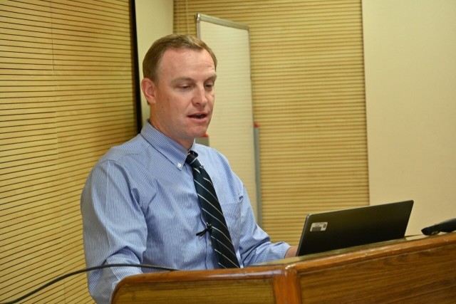Cameron Ackerman delivers HEC-RAS training in India