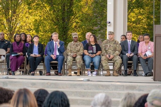Breaking the Silence: Fort Bragg participates in Cumberland County’s annual vigil to bring awareness of domestic violence, resources available