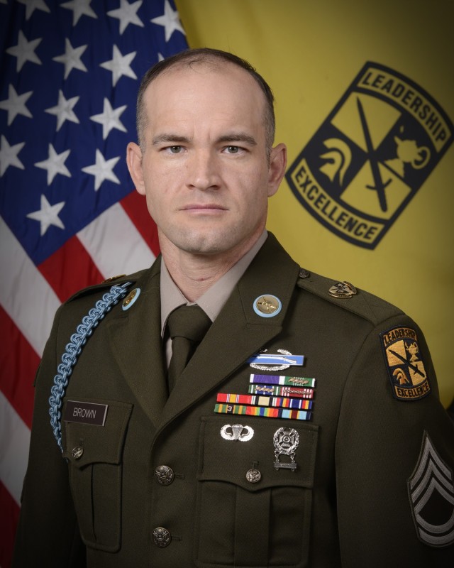 Sgt. 1st Class Robert Brown, Headquarters and Headquarters Detachment, U.S. Army Cadet Command