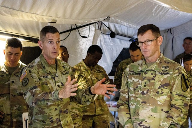 First Team conducts Command Post Exercise