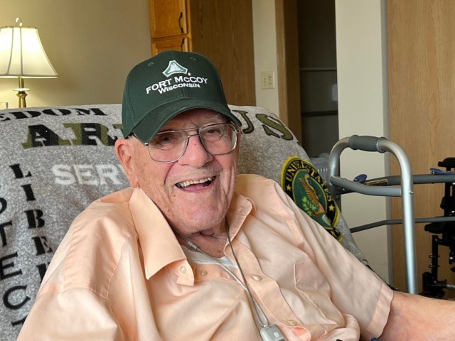 Fort McCoy helps World War II Army vet celebrate 102nd birthday