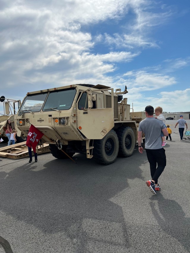Attendees of all ages engaged with the static display provided by the 21st Brigade Engineering Battalion, 3rd Brigade Combat Team out of Fort Campbell, KY. 